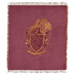 Pottery Barn Gryffindor Chenille Crest Throw